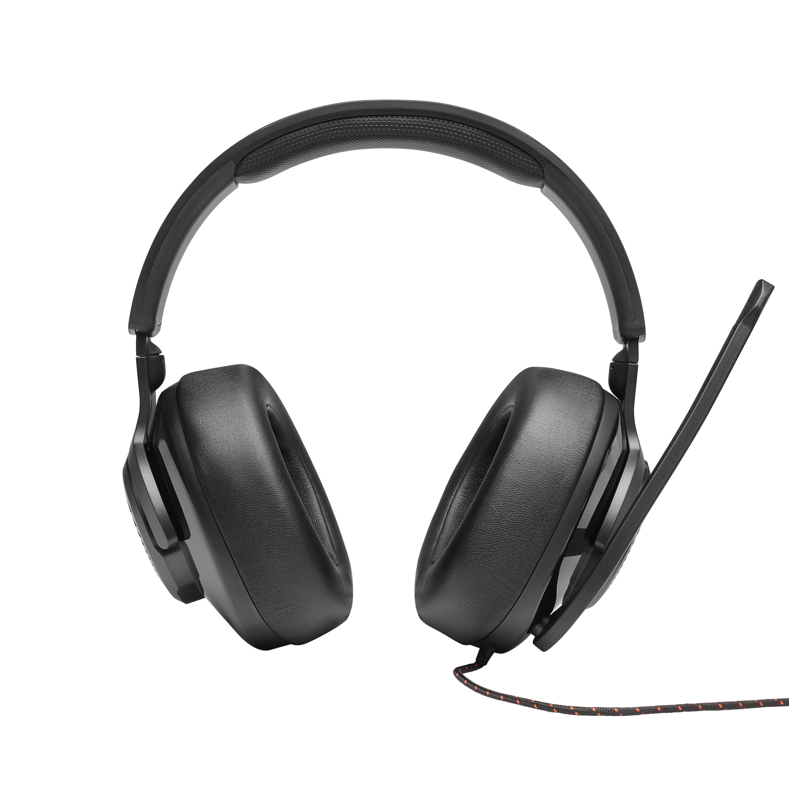 JBL Quantum 200 - Black - Wired over-ear gaming headset with flip-up mic - Front